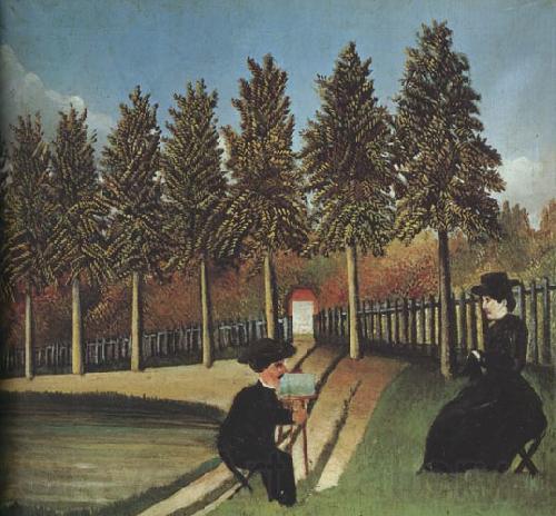 Henri Rousseau The Artist Painting His Wife Germany oil painting art